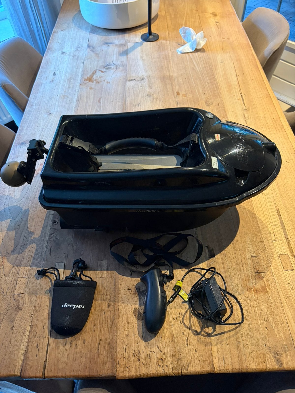 Voerboot boatman pro, Watersport en Boten, Ophalen, Gebruikt, Complete set