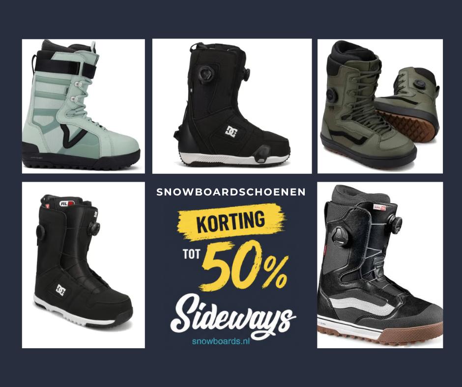 Snowboardschoenen van Vans/DC bij Sideways Snowboards, Sport en Fitness, Snowboarden, Ophalen of Verzenden, Nieuw, Schoenen