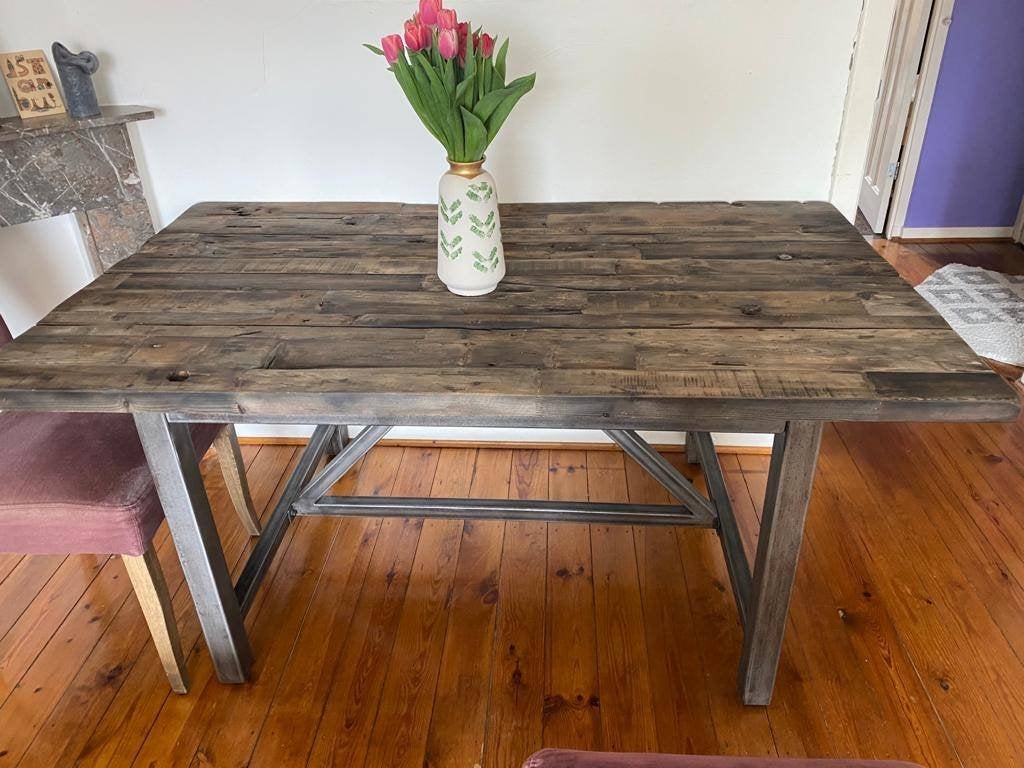 Timothy Oulton Axel MK2 Dining Table, 100 tot 150 cm, Zo goed als nieuw, Vijf personen of meer, 150 tot 200 cm