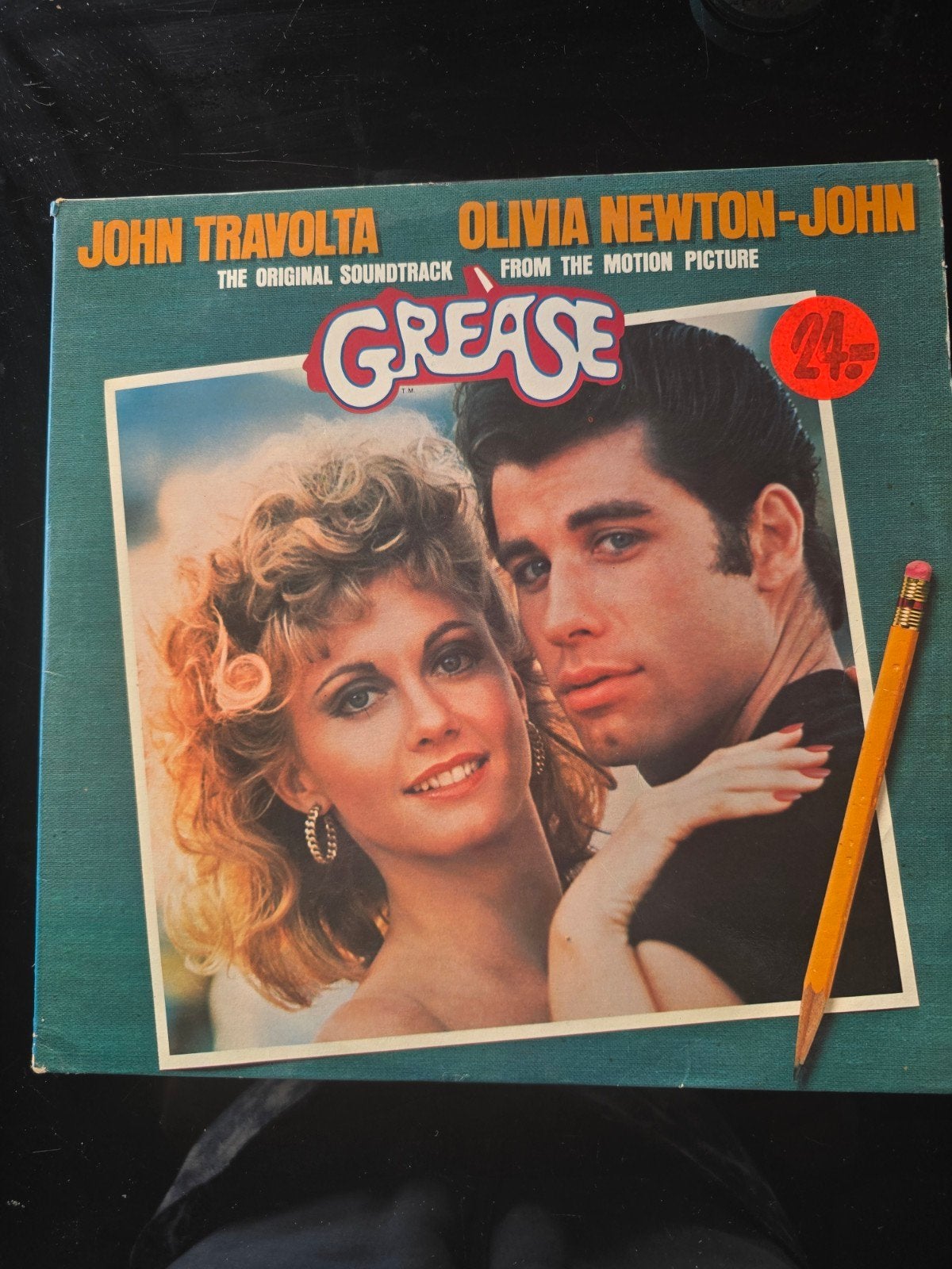 Grease Soundtrack LP - John Travolta & Olivia Newton-John, Gebruikt, Soundtrack, Ophalen of Verzenden, Fotohoes