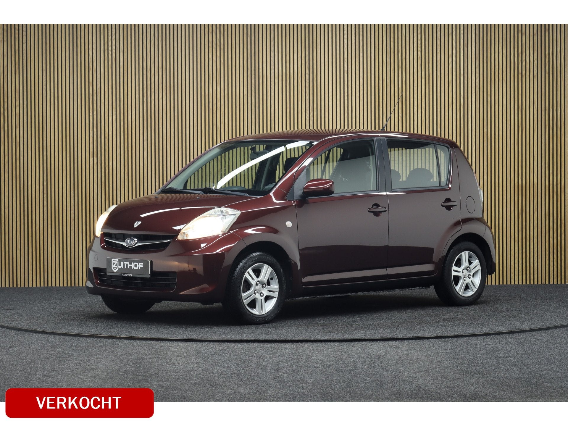 Subaru Justy 1.0 Comfort S | Nieuwe APK | Trekhaak | Airco |, Auto's, Voorwielaandrijving, Stof, Gebruikt, Bruin