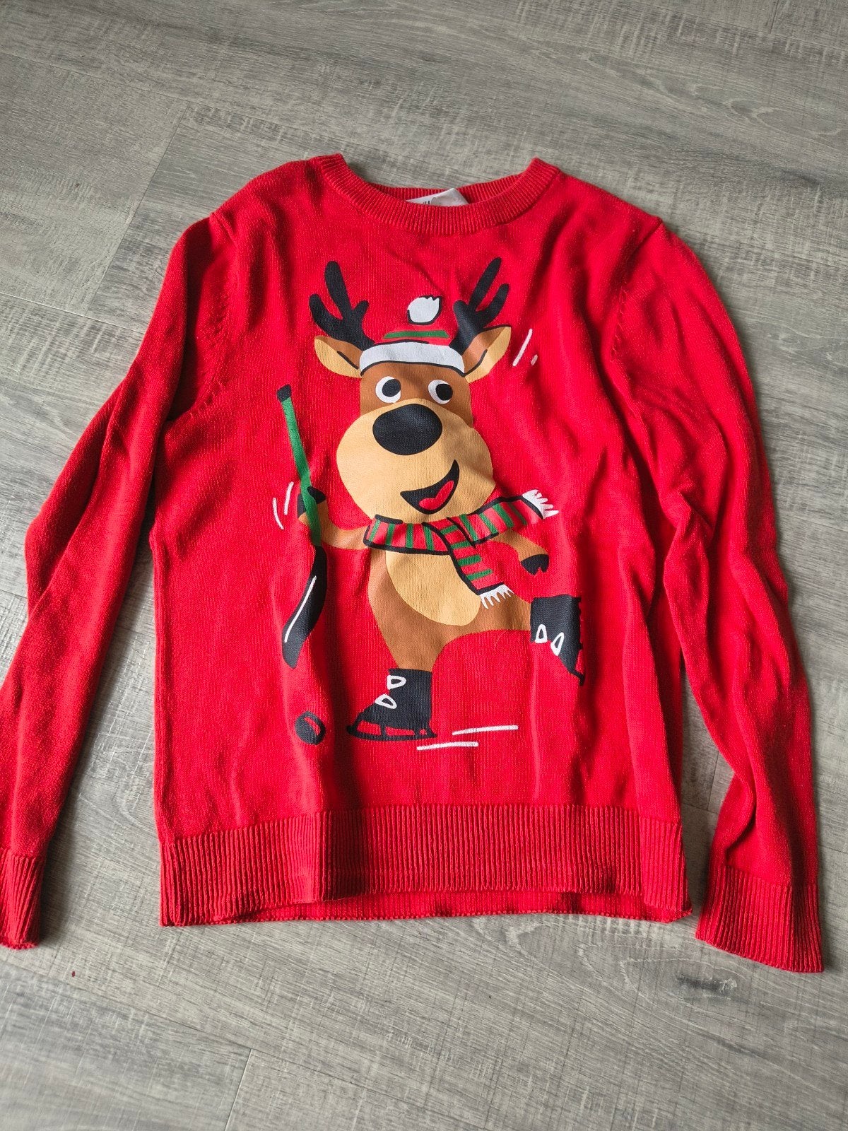 H&M Kersttrui met Rendier - Maat 122/128, Kinderen en Baby's, Ophalen of Verzenden, Zo goed als nieuw, H&M, Jongen