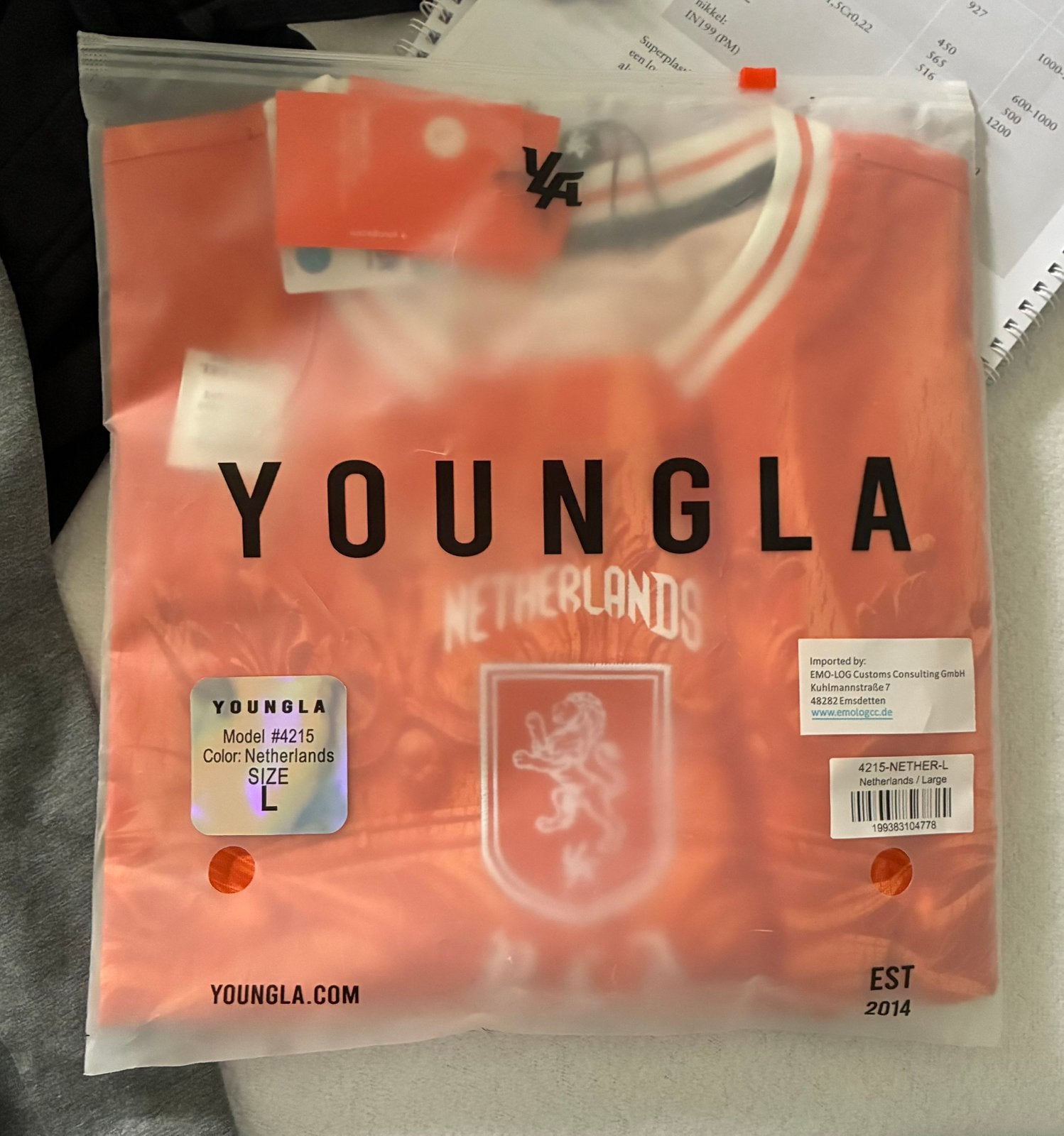 Youngla wk shirt nederland, Ophalen of Verzenden, Nieuw, Maat 52/54 (L), Oranje