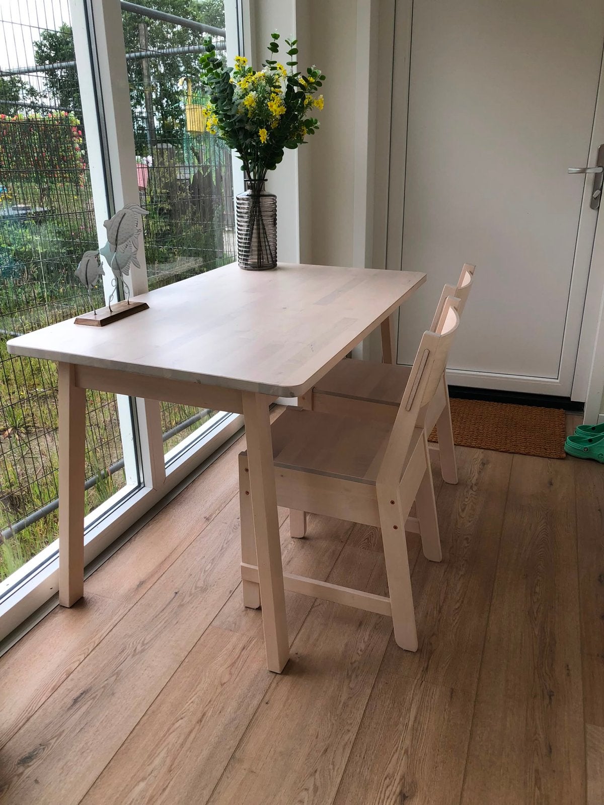 Ikea Norraker eettafel met 2 stoelen, Ophalen, Gebruikt, Tot twee personen, Rechthoekig