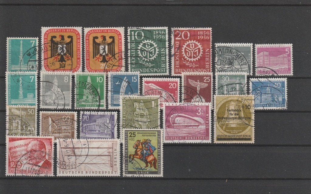 Berlijn, jaargang 1956, gestempeld, kompleet., Ophalen of Verzenden, Overige periodes, Gestempeld