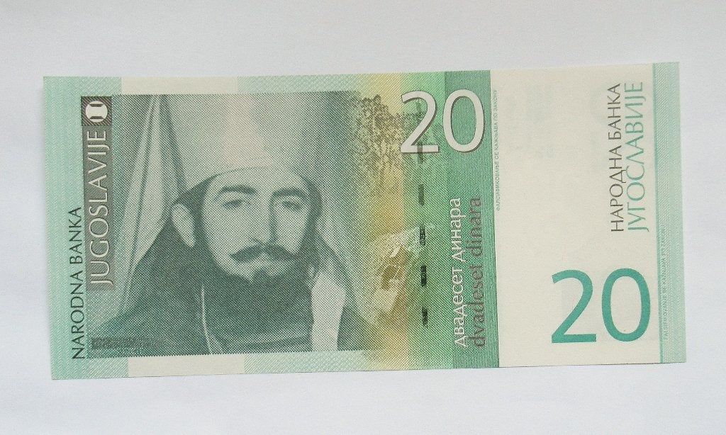 Joegoslavië  20 Dinara 2000, Verzenden, Joegoslavië