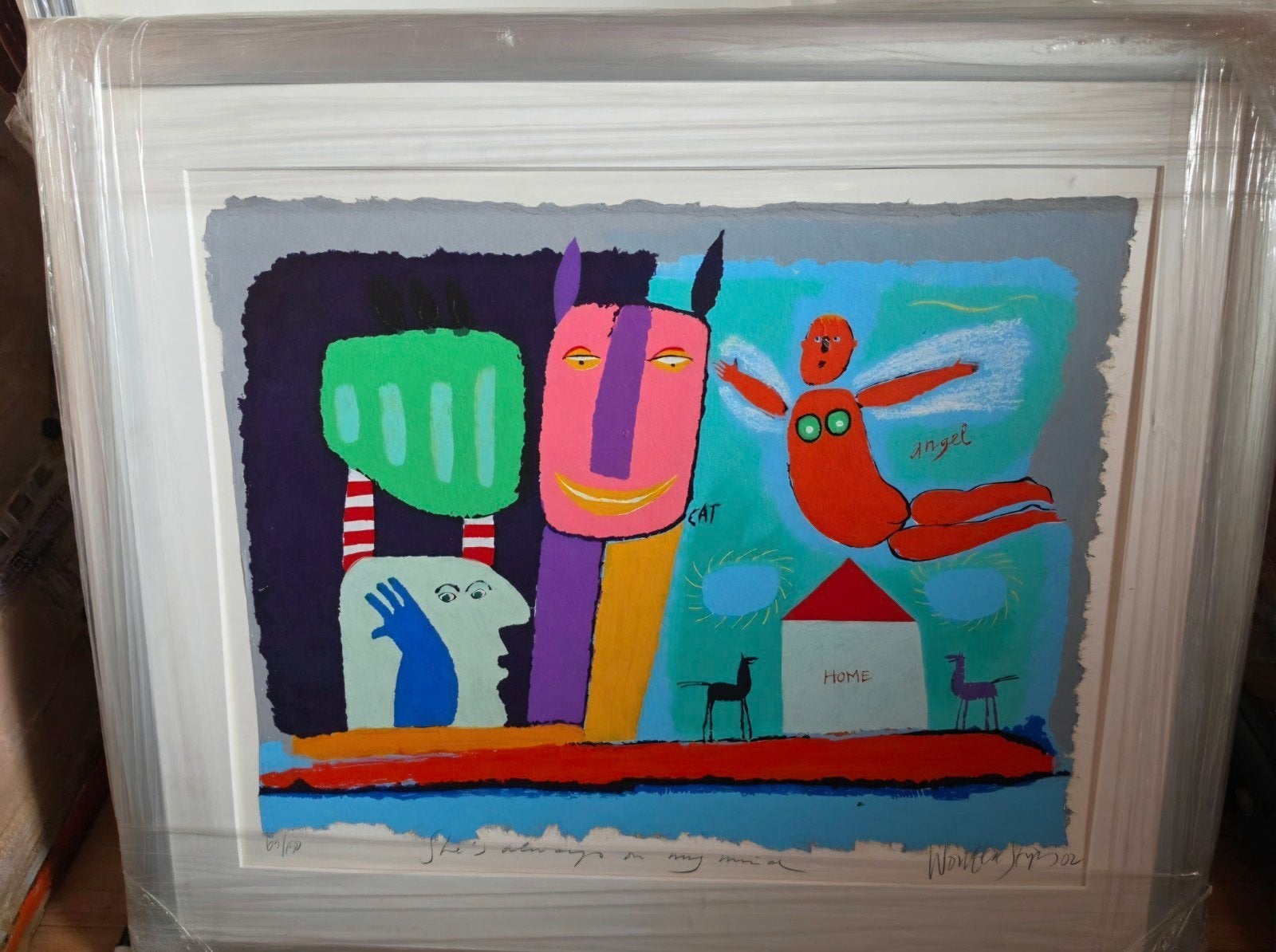 Set van 3 kleurrijke zeefdrukken van Wouter Stips, Ophalen, Abstract, Zeefdruk