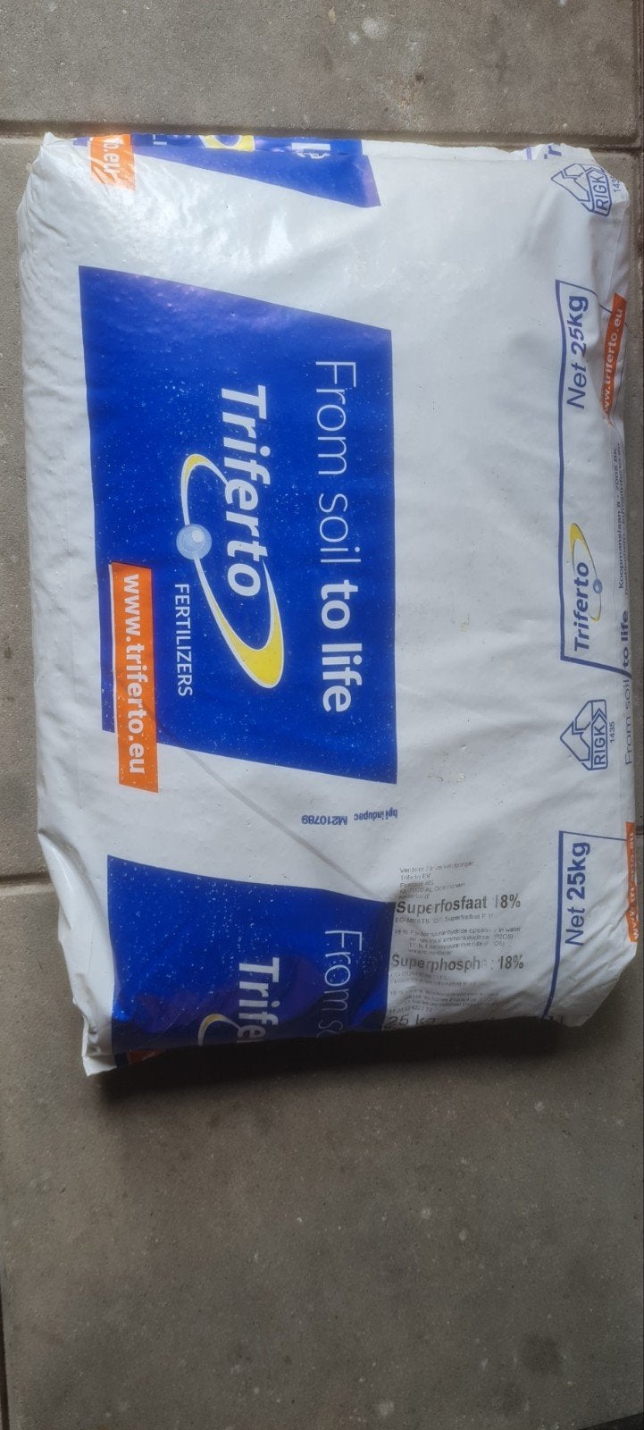 NPK 0-20-0 Superfosfaat 25kg, Ophalen of Verzenden, Kunstmest