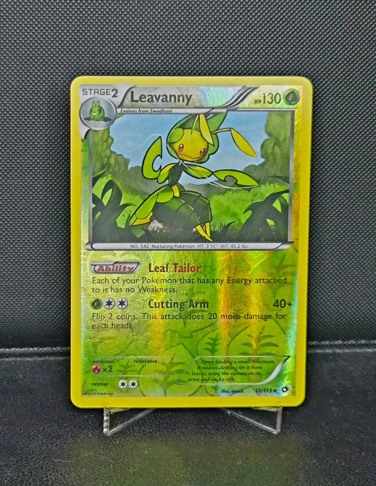 Leavanny Reverse holo 12/114 Legendary Treasures 2013, Ophalen of Verzenden, Zo goed als nieuw