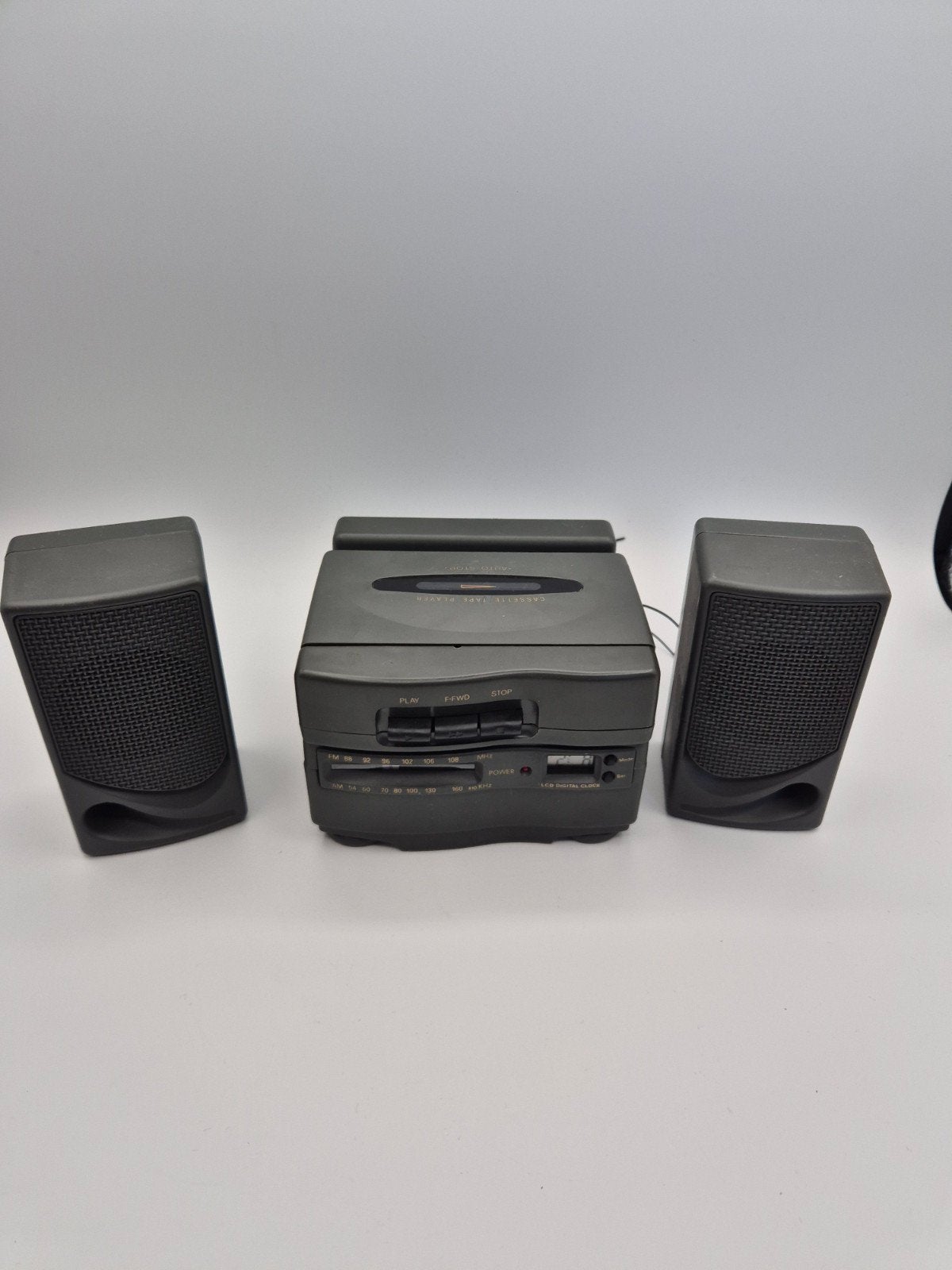 Mini Stereo Set met Cassettedeck, Radio en Speakers, Gebruikt, Microset, Onbekend, Ophalen of Verzenden