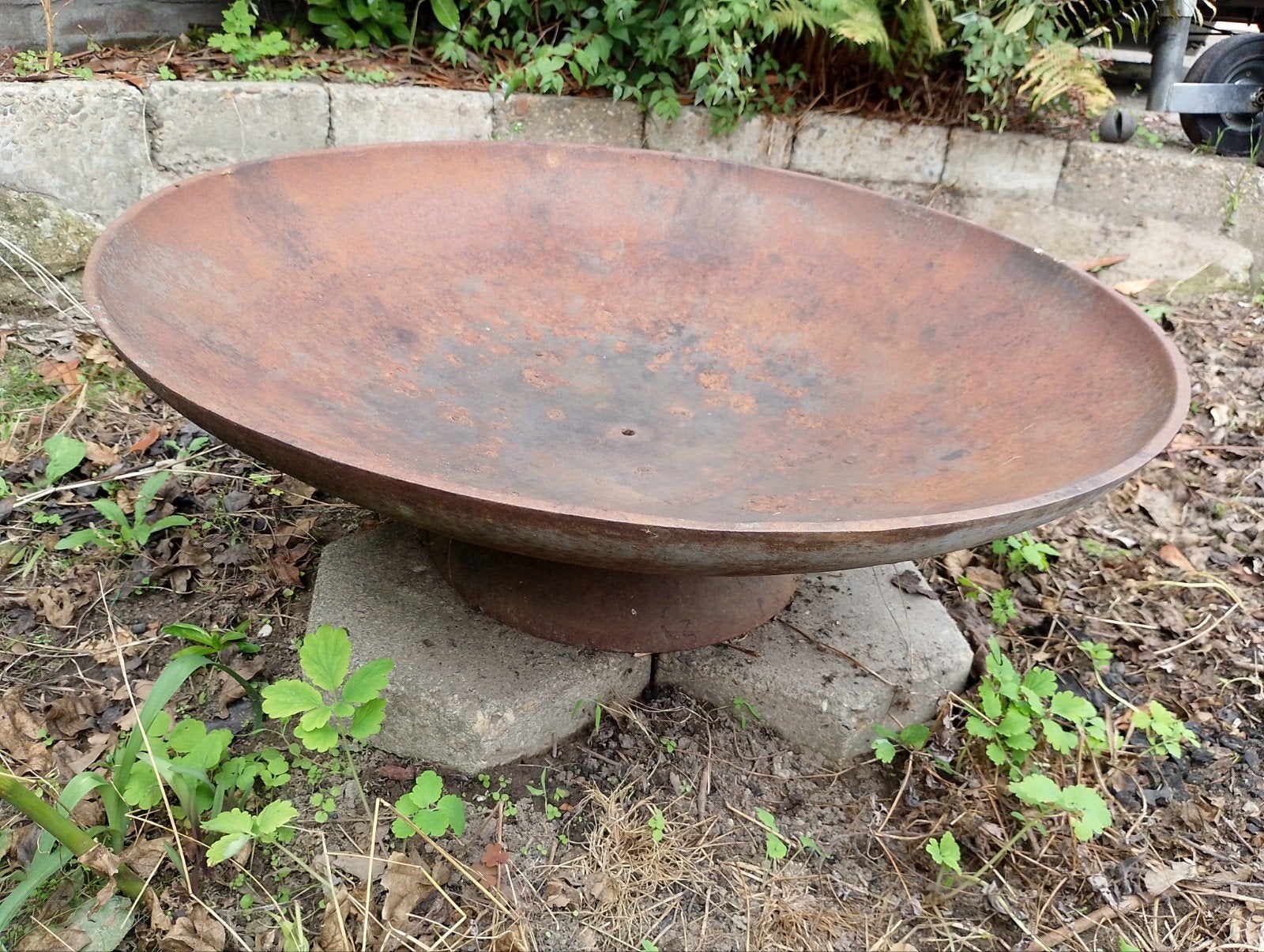 Grote vuurschaal 78 cm met bbq rooster, Tuin en Terras, Ophalen, Gebruikt, Vuurkorf