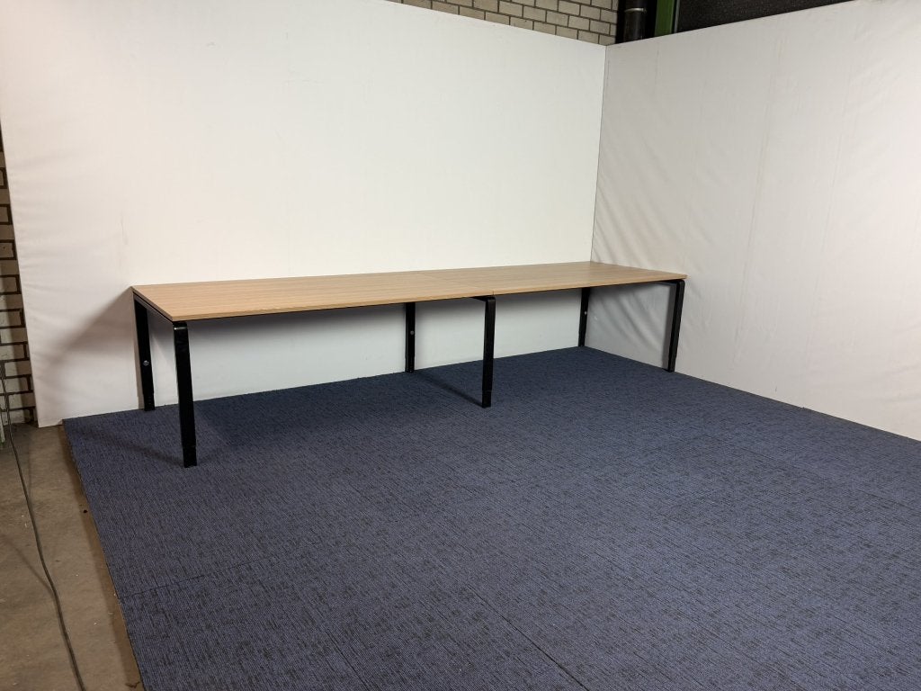 Vergadertafel Palmberg, Kersen Havanna blad, 360 x 100 cm.