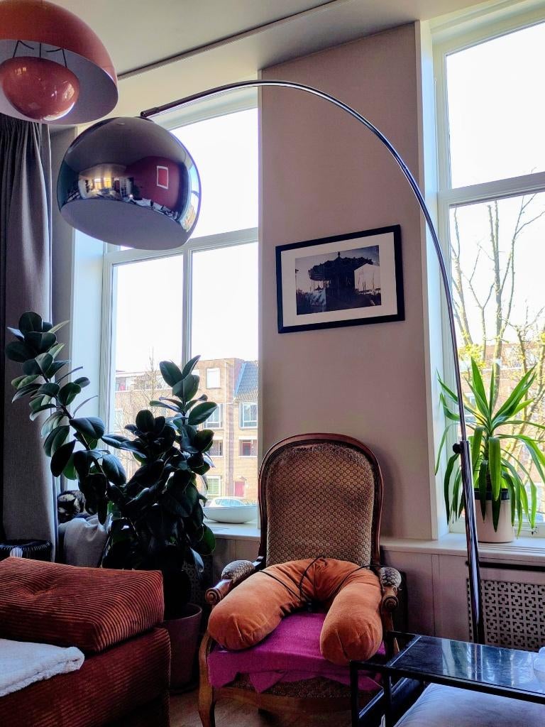 Staande lamp, Huis en Inrichting, Lampen | Vloerlampen, Ophalen, Gebruikt, Arco, Overige materialen