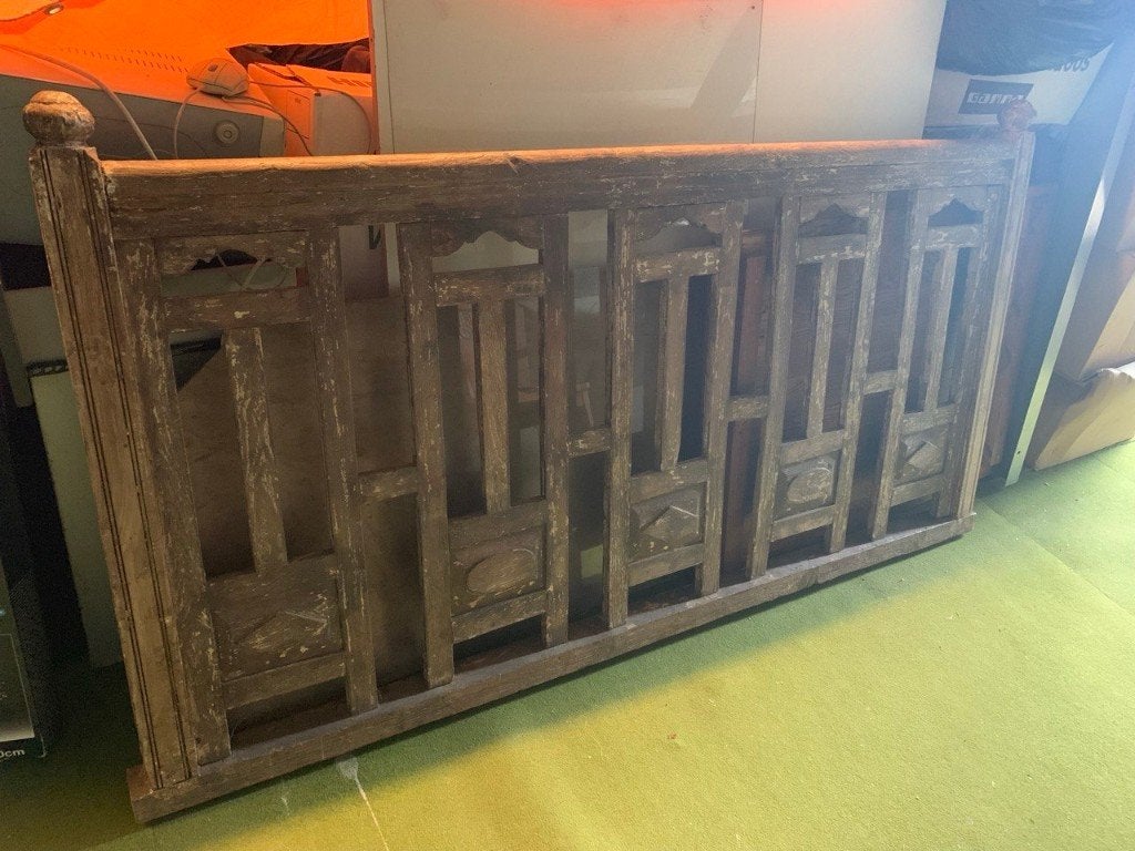 Authentiek decoratie item uit India, Ophalen, Hout, Gebruikt, Boho