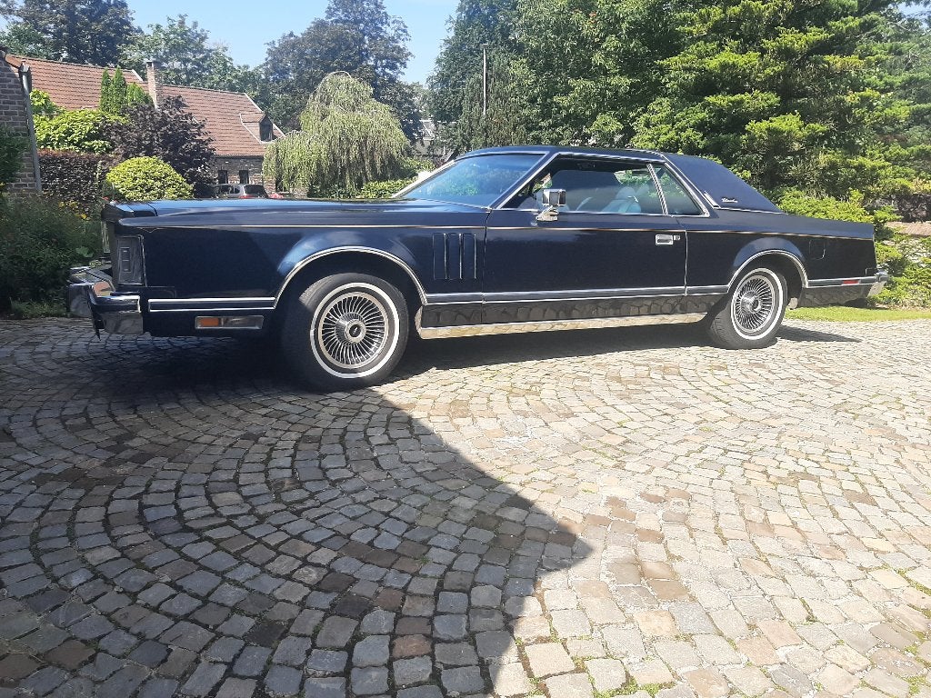 Oldtimer Lincoln mark V collector series 1979, Auto's, Automaat, Achterwielaandrijving, 6600 cc, Blauw