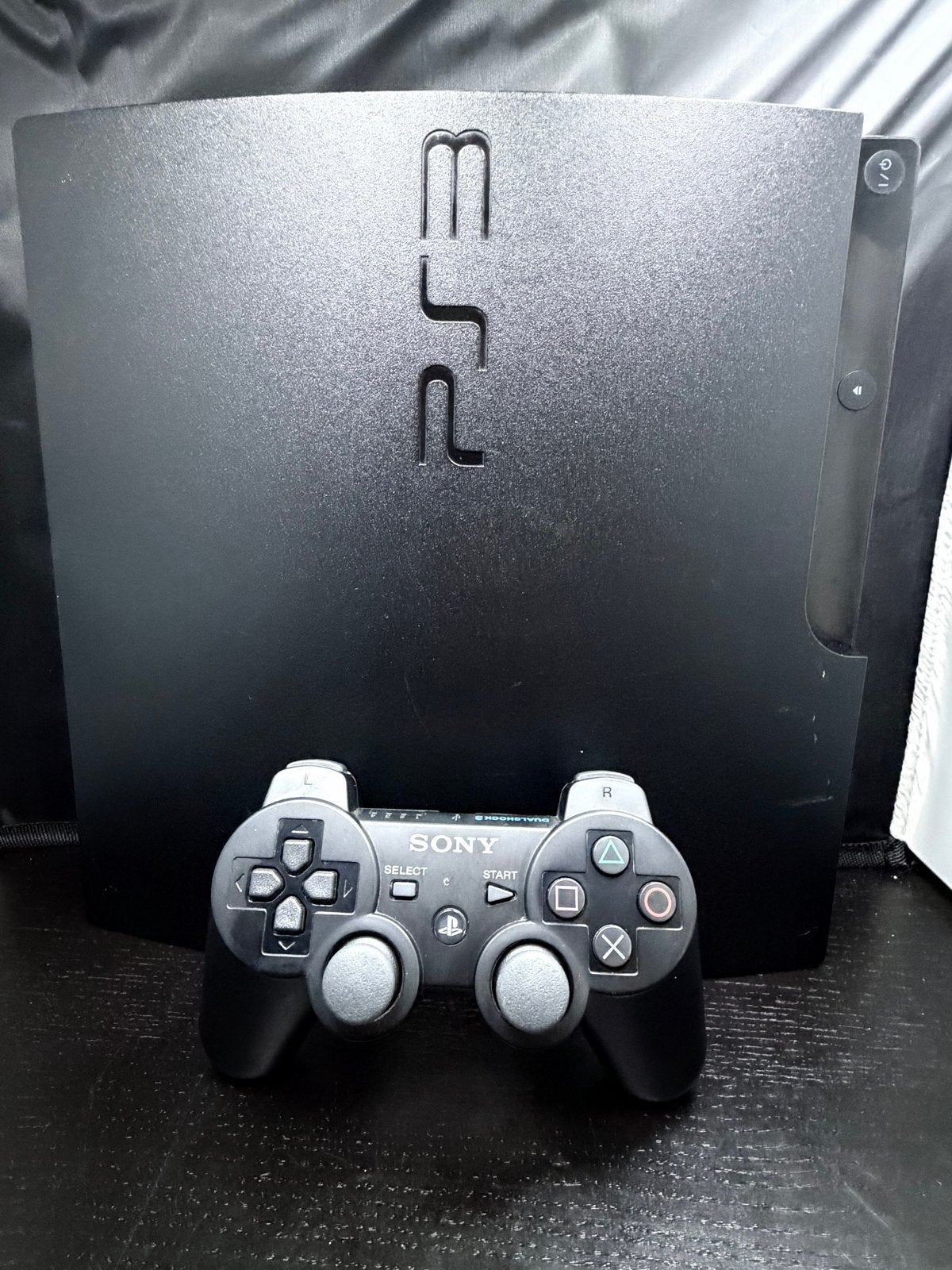 Sony PlayStation 3 Slim 160GB CECH-3004A + DualShock 3, G, 1 speler, Ophalen of Verzenden, Zo goed als nieuw