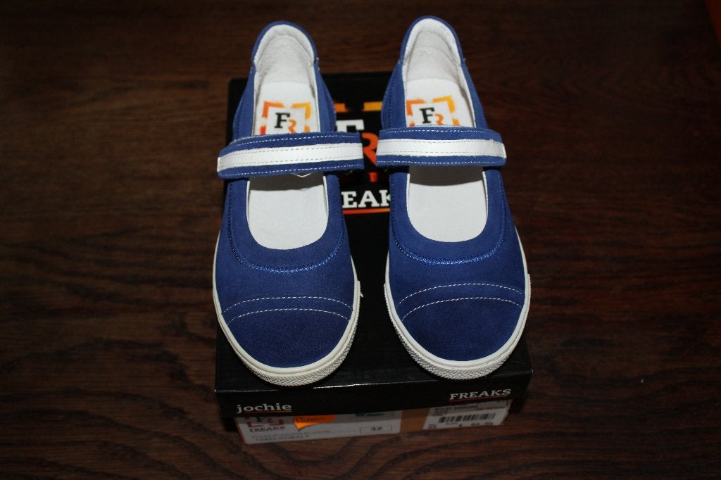 Jochie Freaks cobalt blauwe leren schoenen mt 32 SUPERKOOPJE, Meisje, ., Schoenen, Nieuw