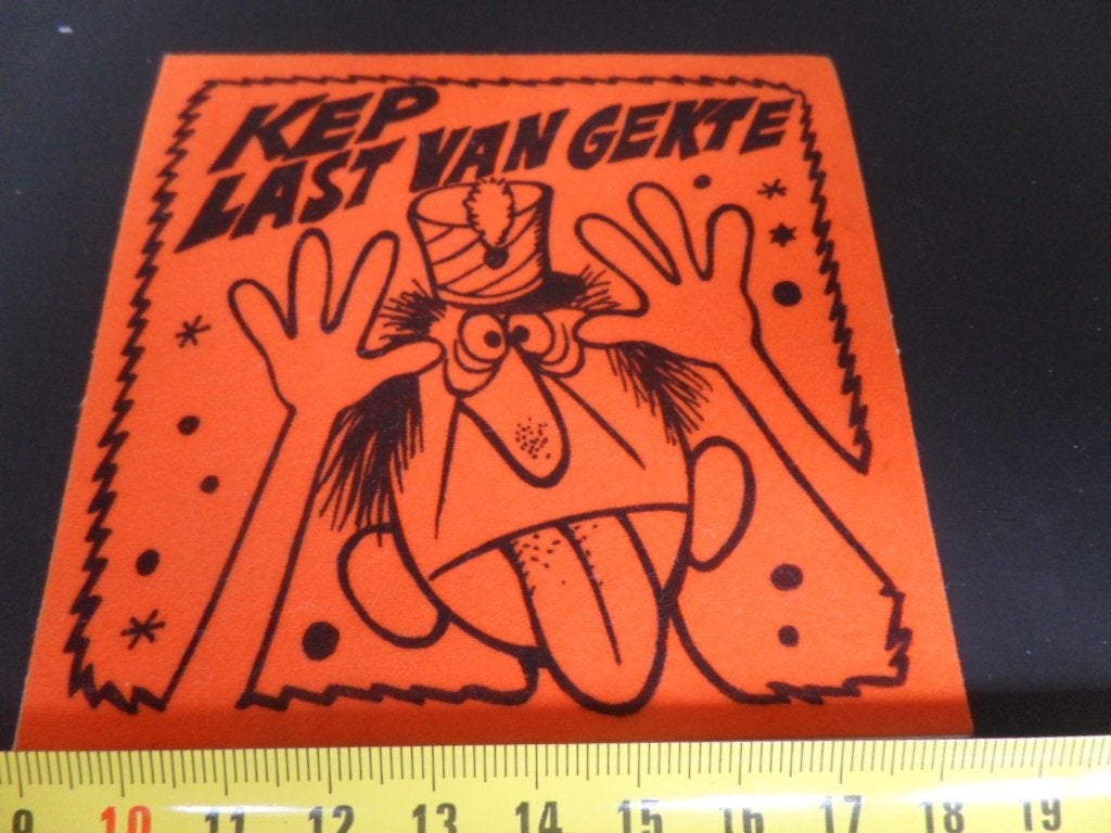 sticker VILT Carnaval  Kep last van Gekte, Ophalen, Zo goed als nieuw