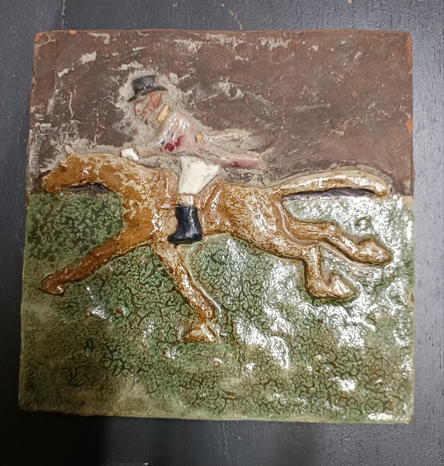 Reliëf tegel/wand plaquette gebruikt, Ophalen of Verzenden