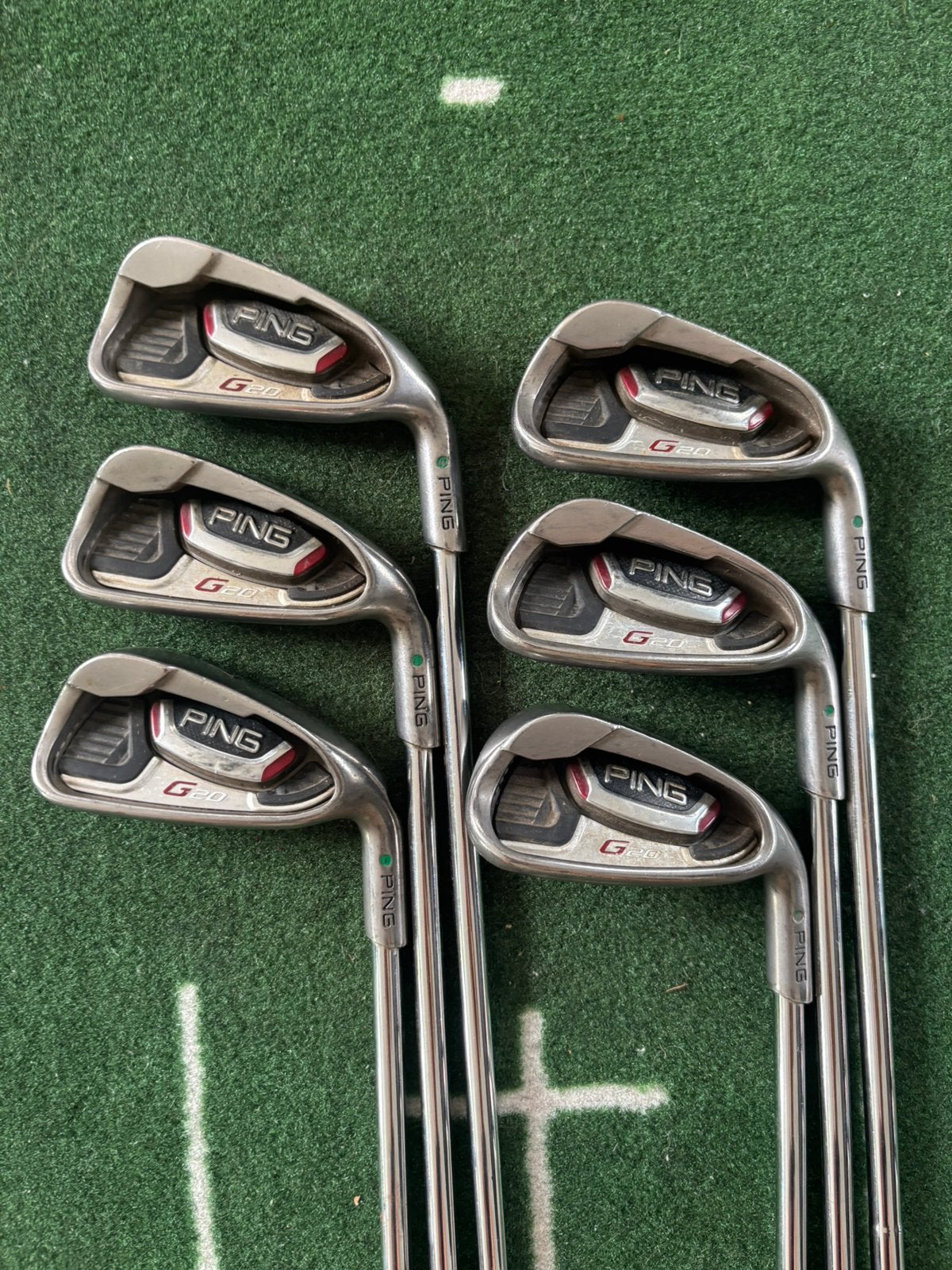 Ping G20 Ijzerset | 5/PW | R Flex | +1 Inch | Green Dot, Ping, Set, Zo goed als nieuw, Ping