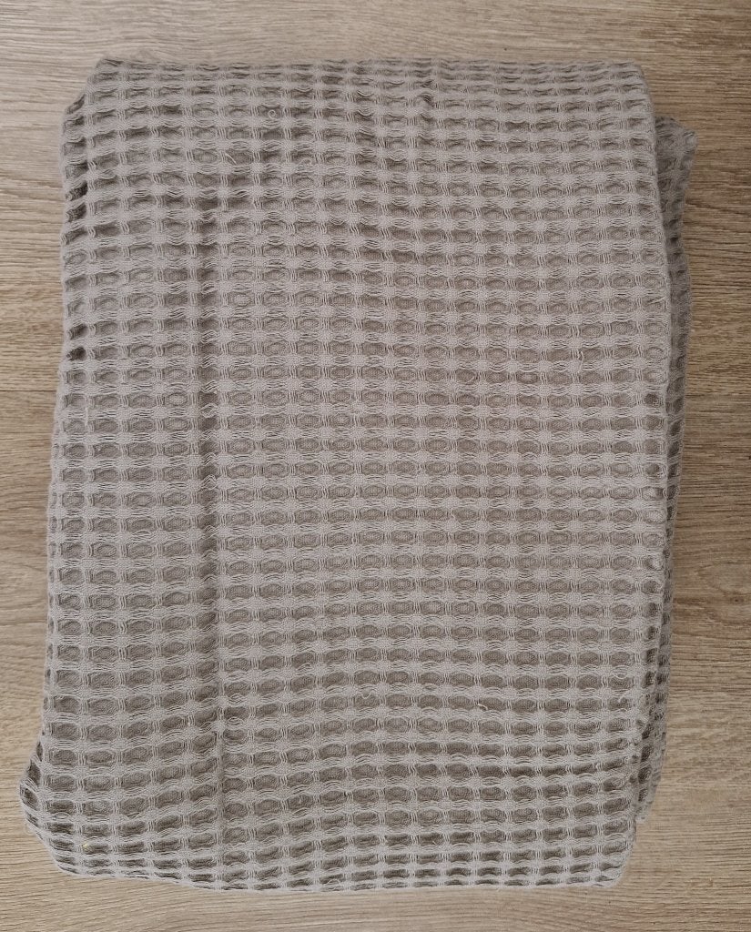 Wafel stof grijs 180 x 95 cm * b, Nieuw, Ophalen of Verzenden, 30 tot 120 cm, Katoen