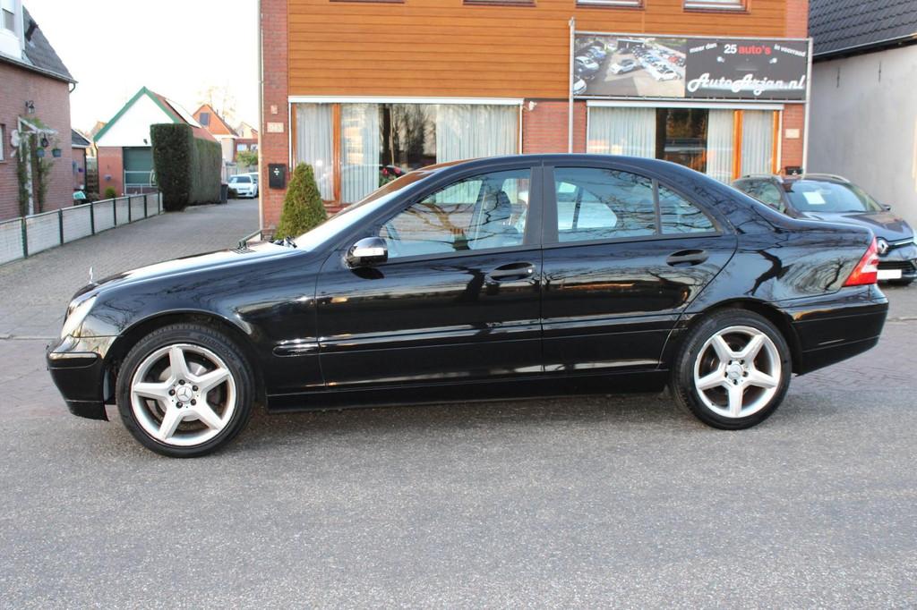 Mercedes-Benz C-klasse 200 K. Elegance Automaat, LET OP Moto, Automaat, Gebruikt, Zwart, 4 cilinders