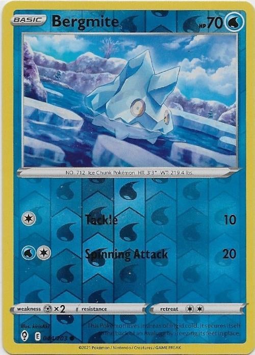 Evolving Skies,  Bergmite [reverse] 44/203, Verzenden, Nieuw, Losse kaart