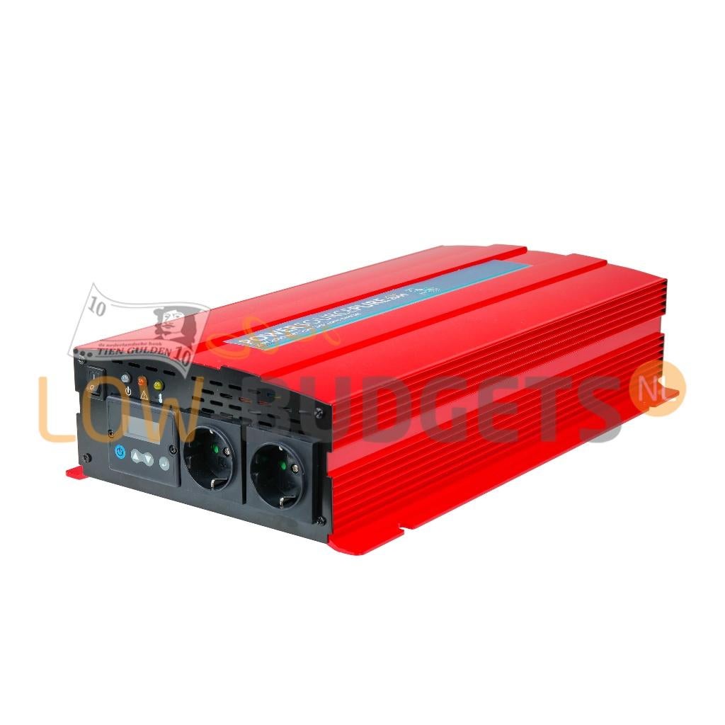 Pure Sinus Omvormer 2000W met LCD Display 12V-230V, Verzenden, Nieuw