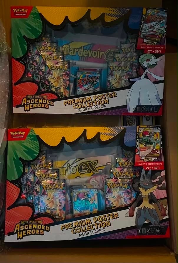 Ascended heroes poster collection gardevoir & lucario, Ophalen of Verzenden, Nieuw, Overige typen