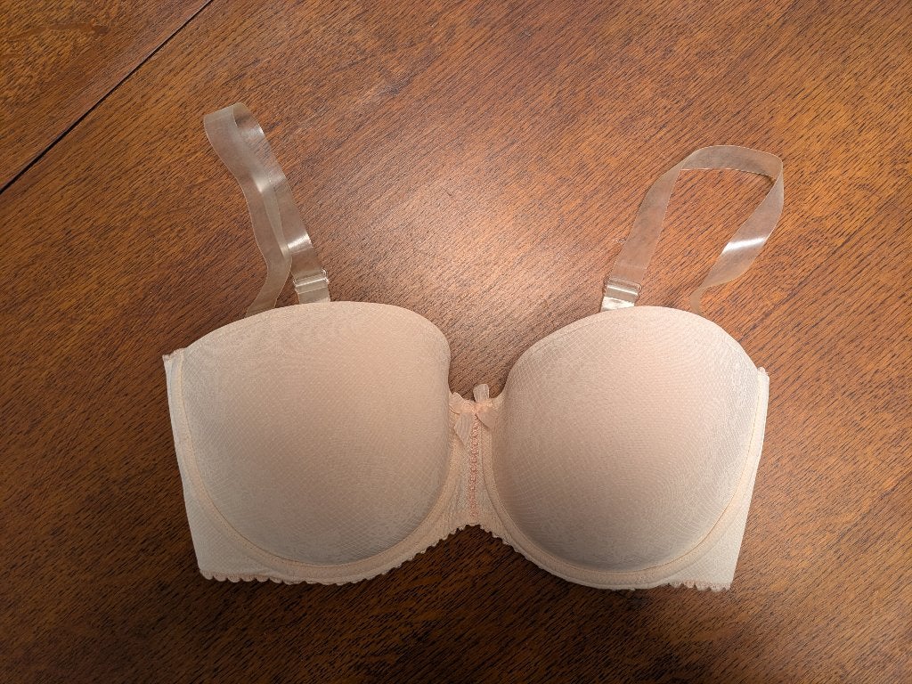 BH PrimaDonna Divine met doorzichtige bandjes, Kleding | Dames, Prima Donna, Ophalen of Verzenden, Beige, BH