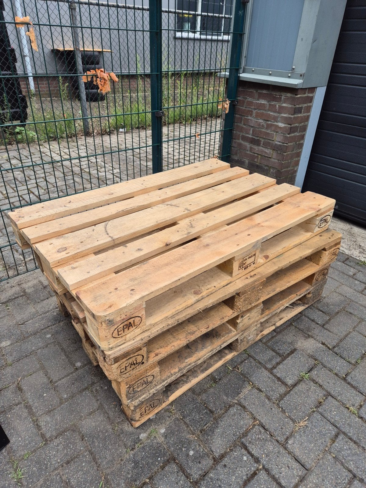 4 EPAL Pallets Gratis Ophalen, Ophalen of Verzenden, Gebruikt, Pallet
