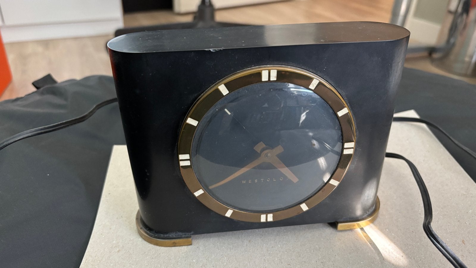 Jaren 30  art deco Westclox Ben Franklin elektrische klok, Antiek en Kunst, Ophalen of Verzenden