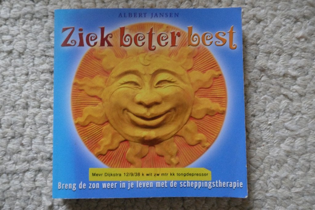 ziek beter best - Albert Jansen, Boeken, Ophalen of Verzenden, Zo goed als nieuw, Gezondheid en Conditie, Albert Jansen