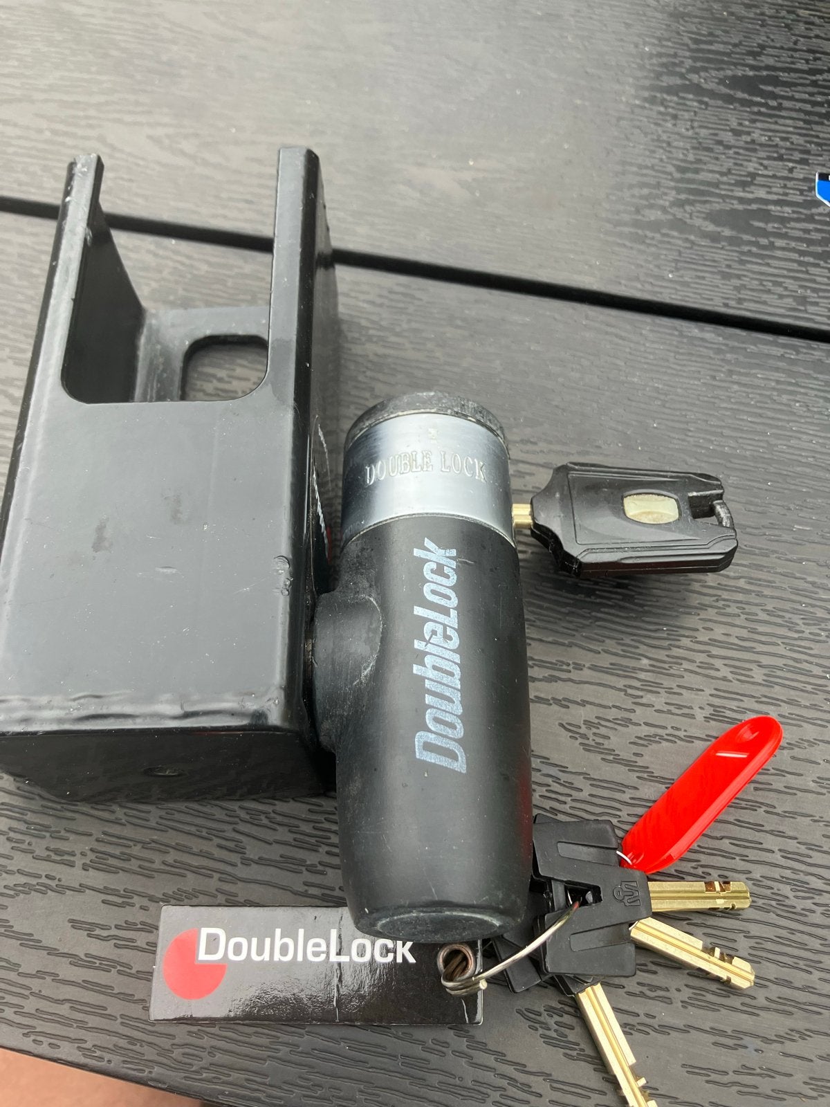 Doublelock buitenhoordmotor  slot compleet, Ophalen, Zo goed als nieuw
