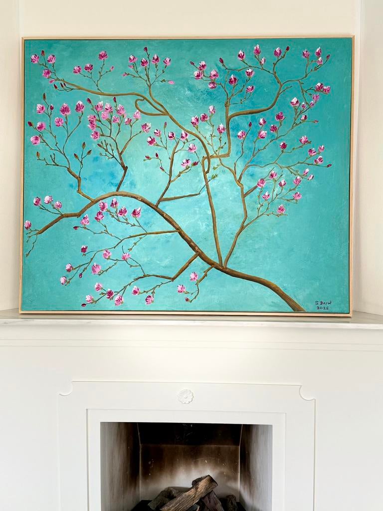 Prachtige magnolia’s in bloei. 120X100 cm, Ophalen