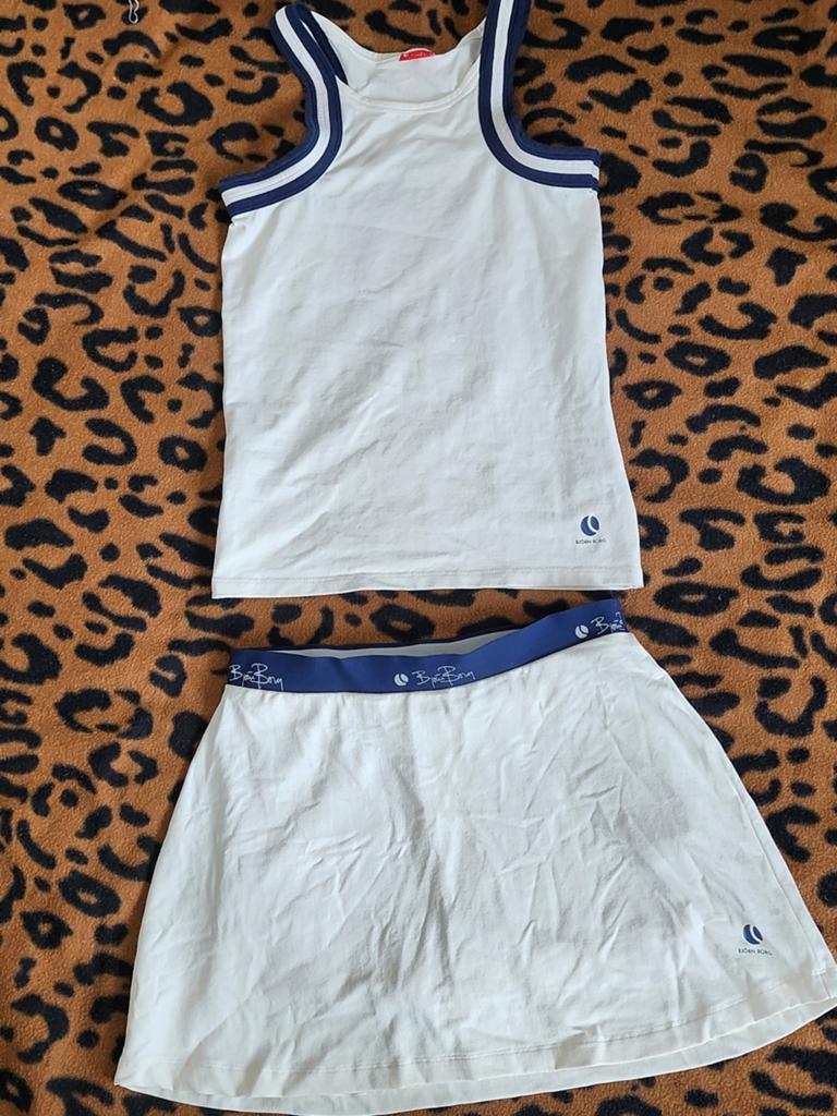 Z.g.a.n Bjorn Borg tennis setje Mt: S, Maat 38/40 (M), Wit, Overige typen, Ophalen of Verzenden