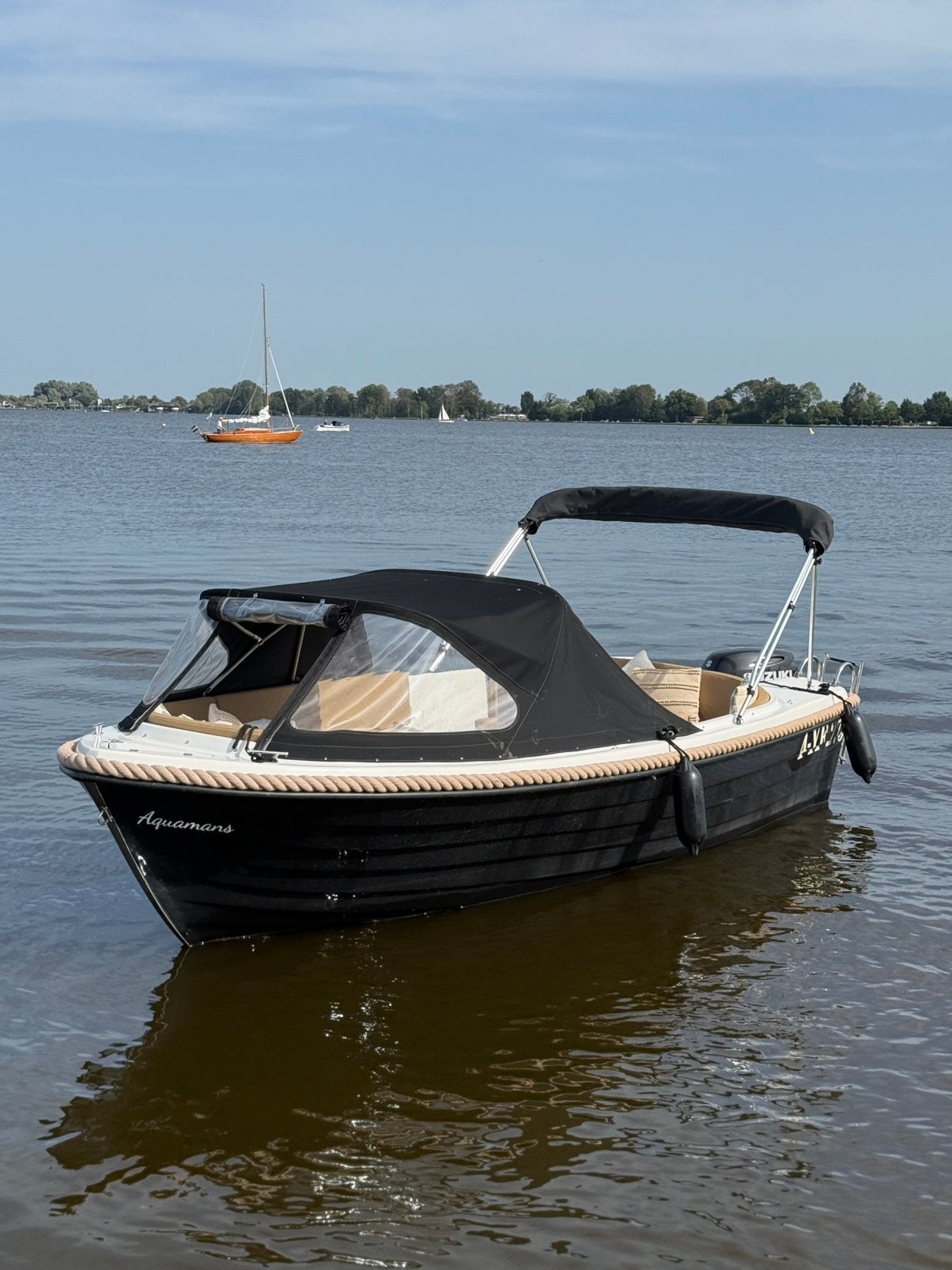 Reest sloep 520 Classic 40 PK, Tender, Zo goed als nieuw, 2 m, 40 pk
