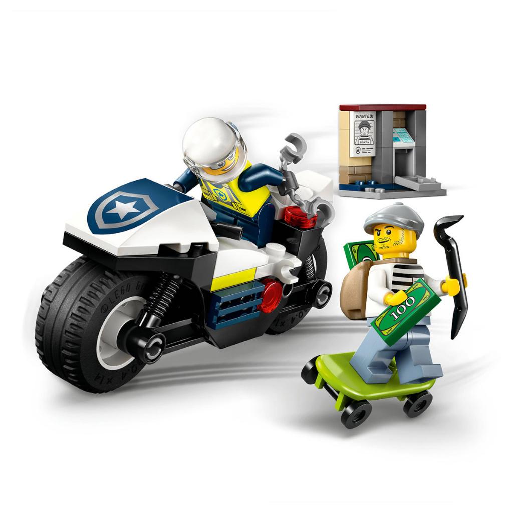 LEGO City 60455 Achtervolging op Politiemotor 65 delig, Ophalen of Verzenden, Nieuw, Complete set, Lego