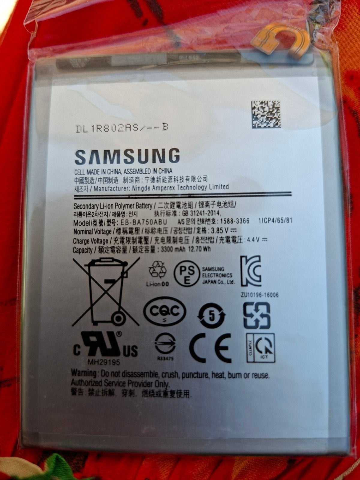 Nieuwe Samsung EB-BA750ABU batterij voor Samsung telefoons, Ophalen of Verzenden, Nieuw, Samsung