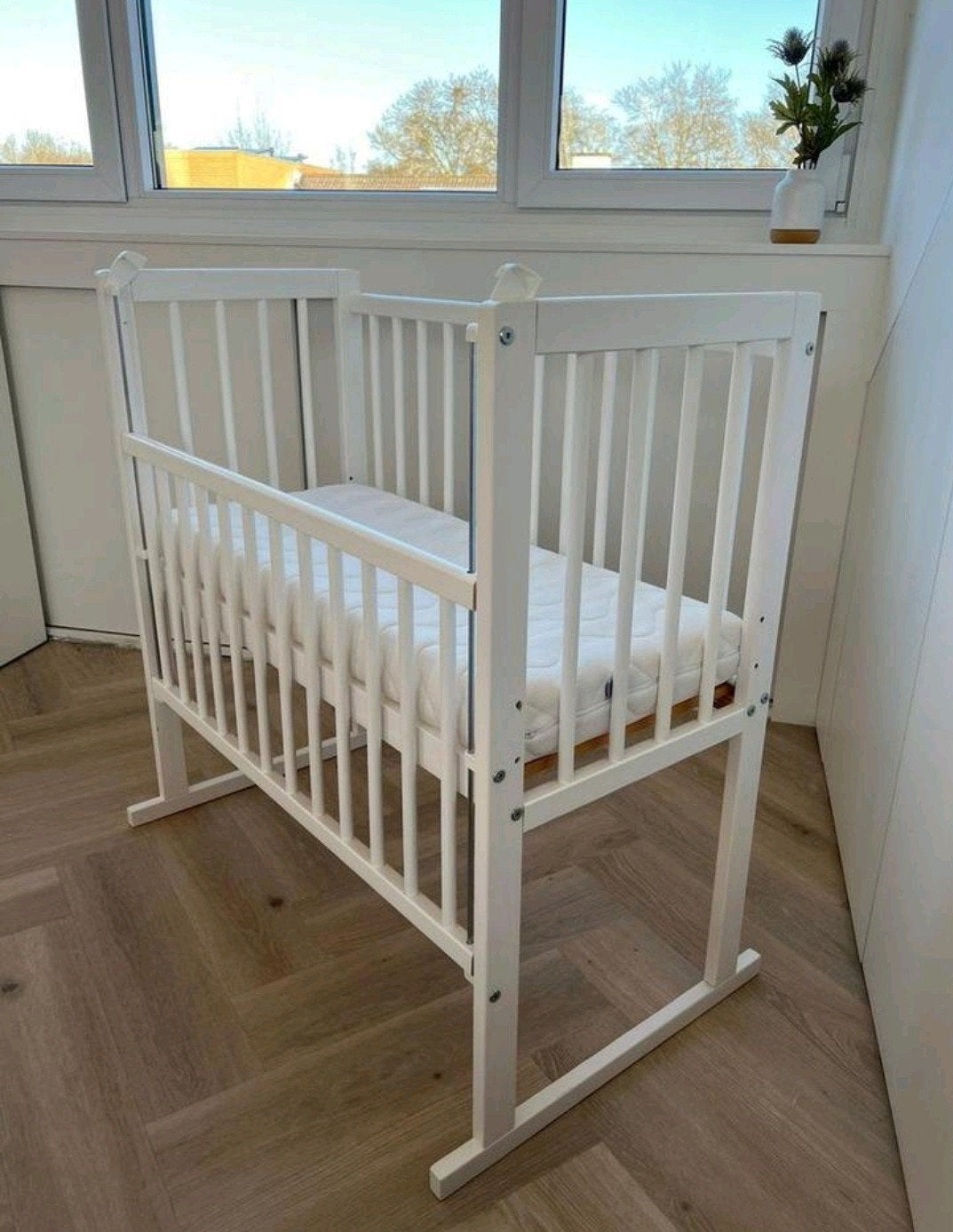 Petite Amelie cosleeper wit met matras, Ophalen, Gebruikt, Wieg