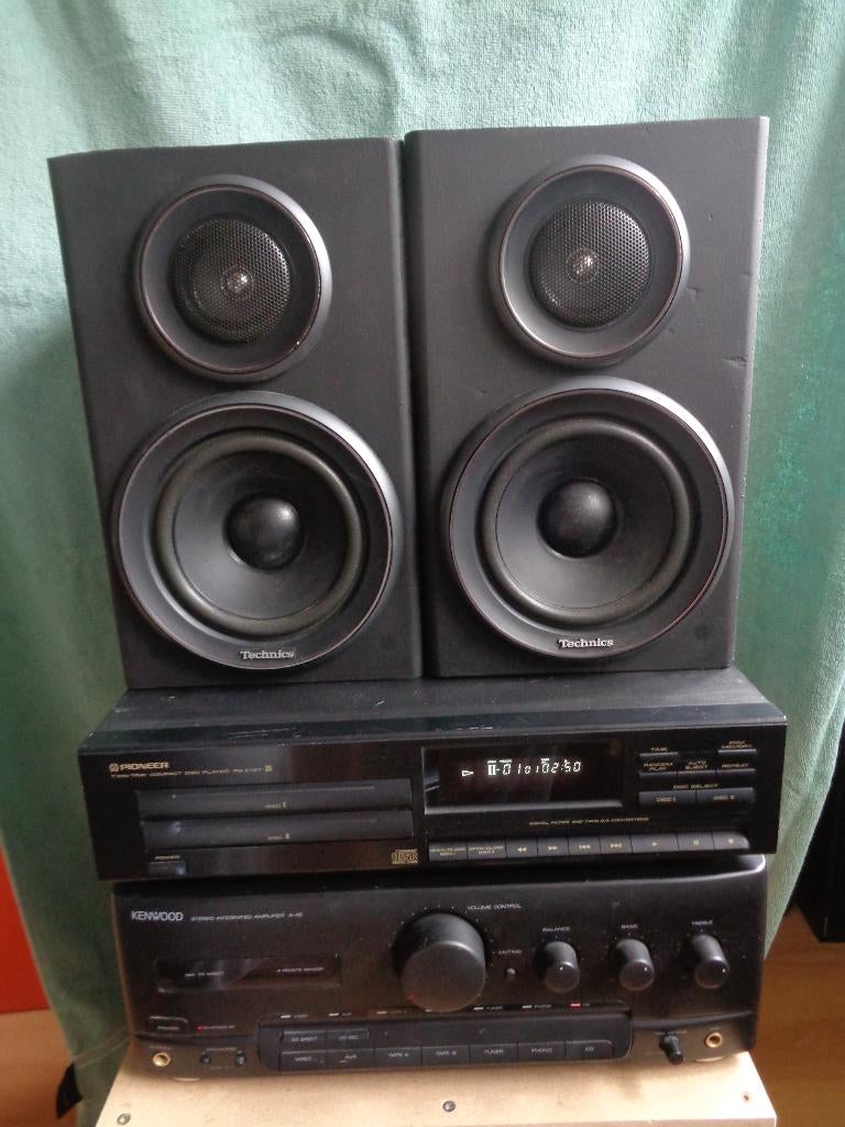Vintage Stereo Set Toren Kenwood Pioneer Technics, Audio, Tv en Foto, Stereo-sets, Gebruikt, Losse componenten, Cd-speler, Ophalen