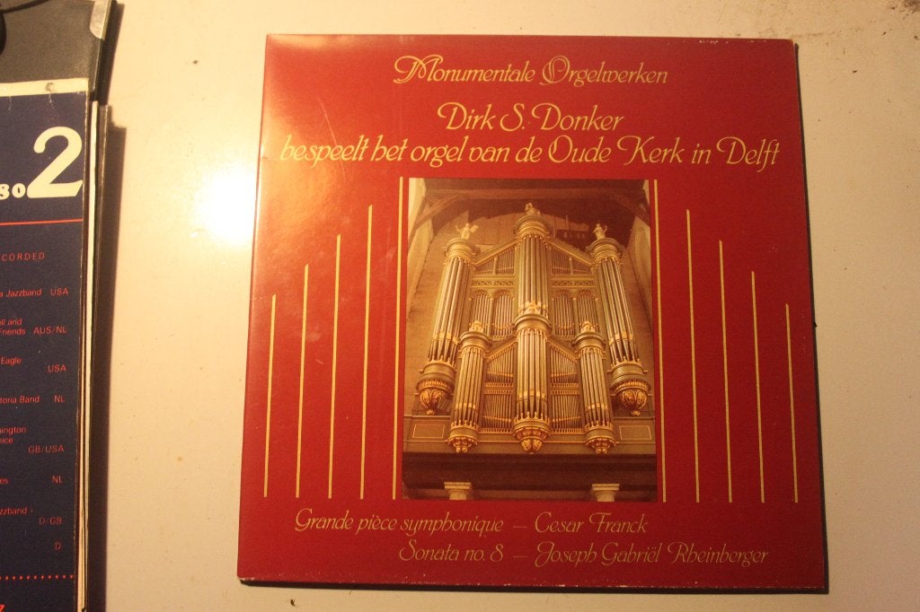 500q - lp - dirk s donker bespeelt het het orgel van de oude, Ophalen of Verzenden, Gebruikt, 12 inch