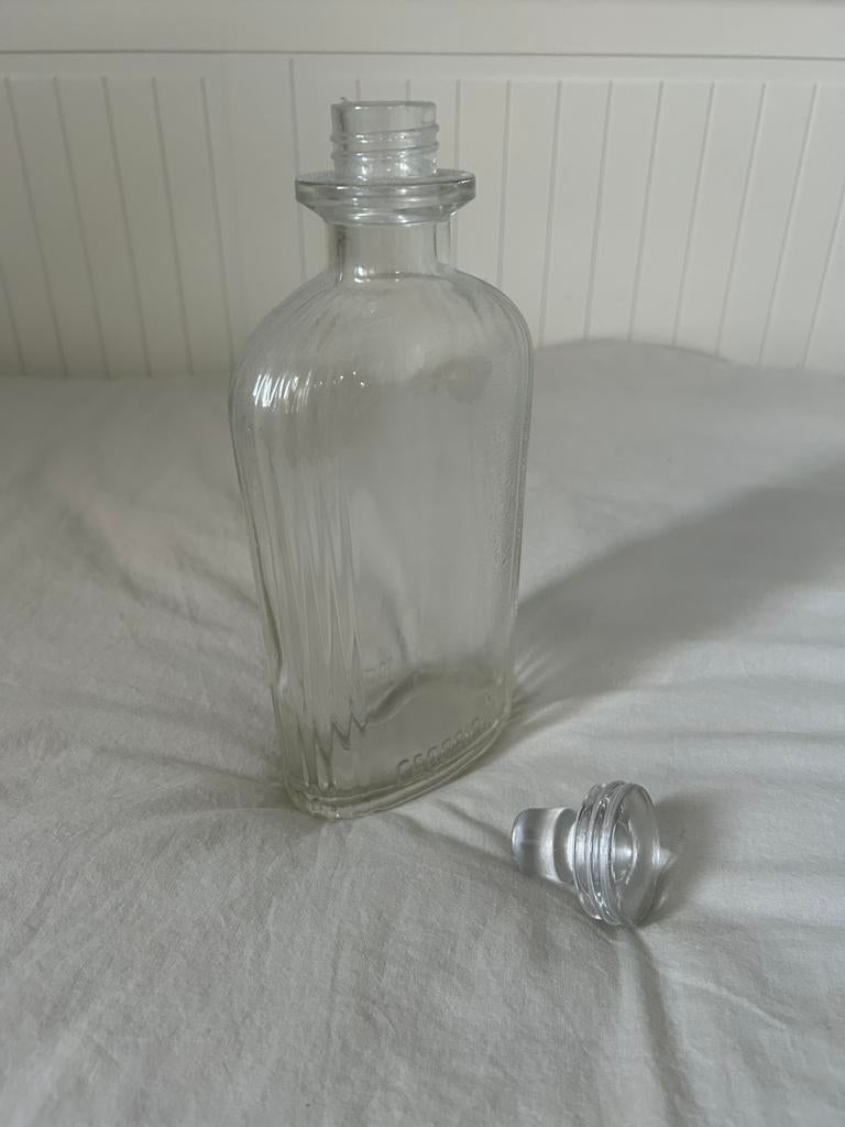 Antieke glazen fles, Ophalen of Verzenden, Gebruikt