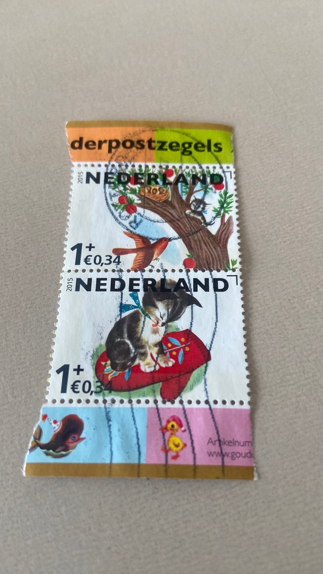 Nederland, Ophalen of Verzenden, Gestempeld
