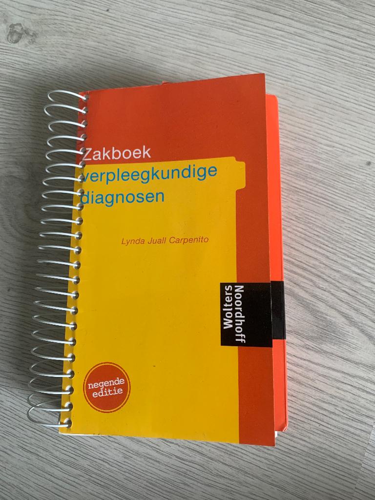 Zakboek verpleegkundige diagnosen, Boeken, Studieboeken en Cursussen, Zo goed als nieuw, Beta, Overige niveaus, Lydia juall