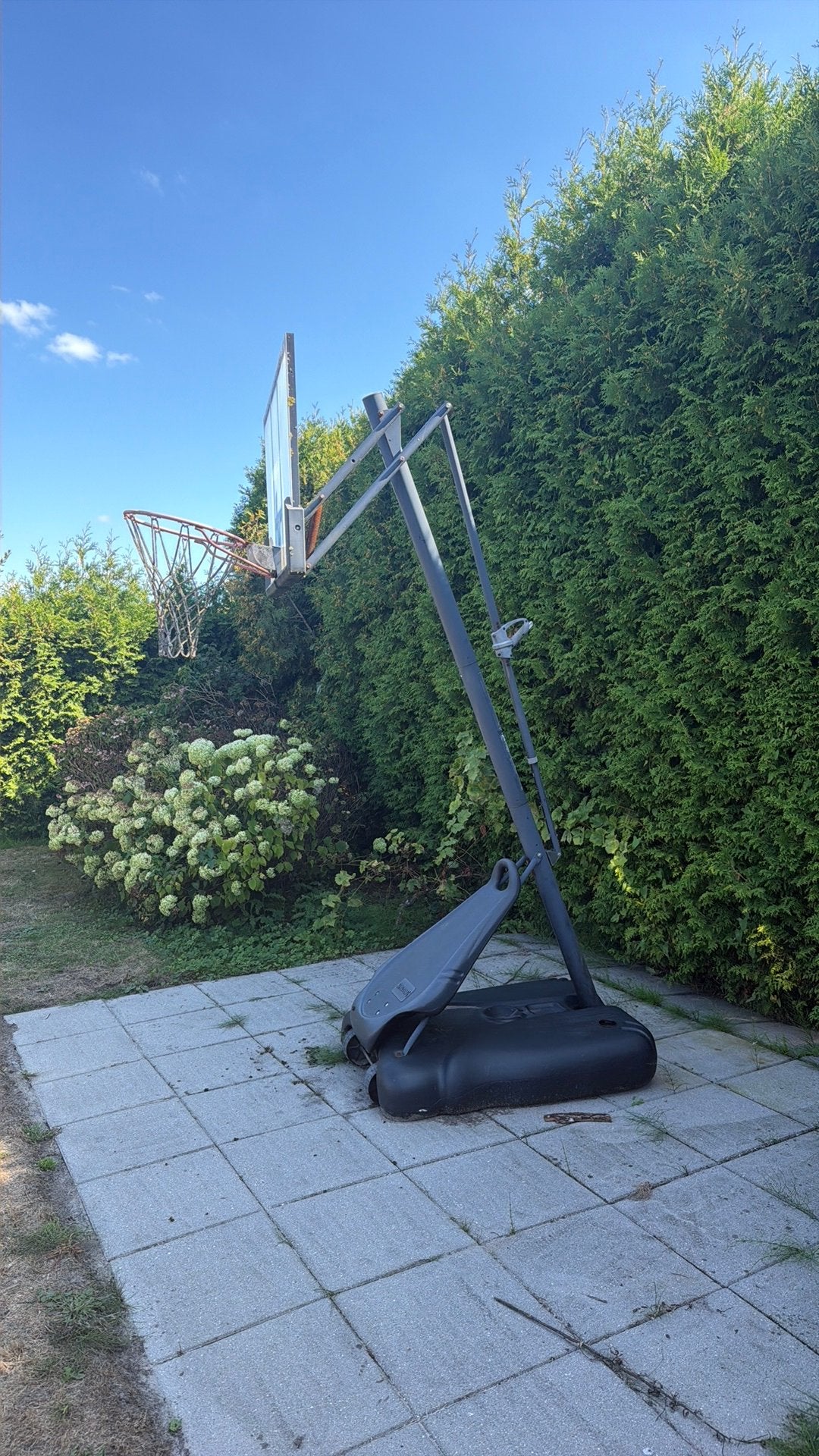Gratis basketballcourt, Ophalen, Gebruikt