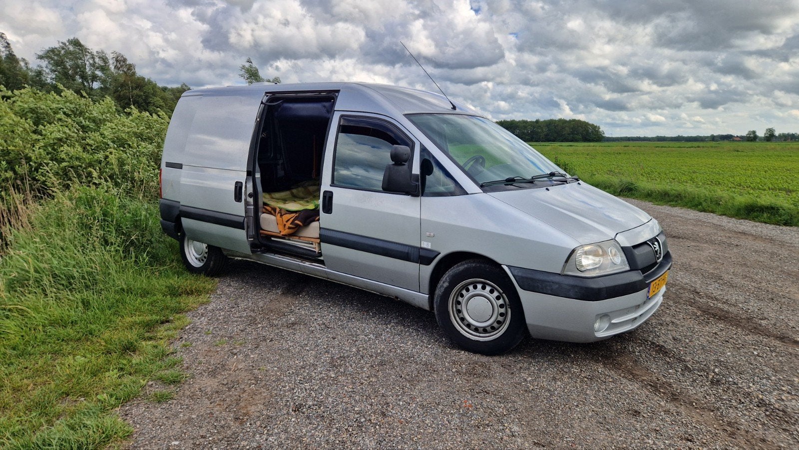 Peugeot Expert lang grijskenteken camper, Caravans en Kamperen, Campers, Overige merken, Chemisch toilet, Buscamper of Camperbus