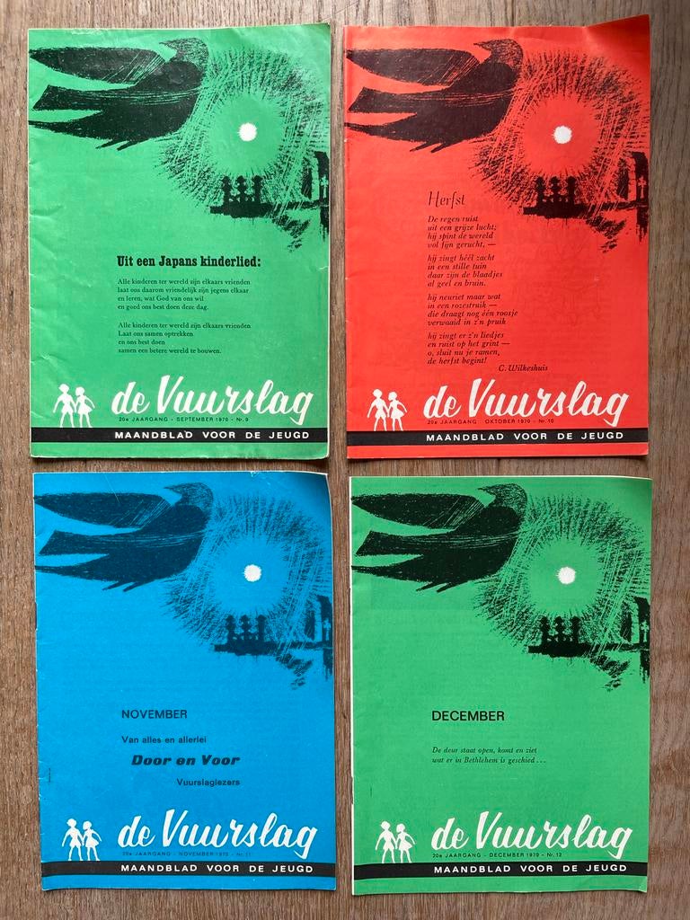 De Vuurslag - Maandblad voor de Jeugd (4 nummers), Ophalen of Verzenden, Zo goed als nieuw, Overige typen
