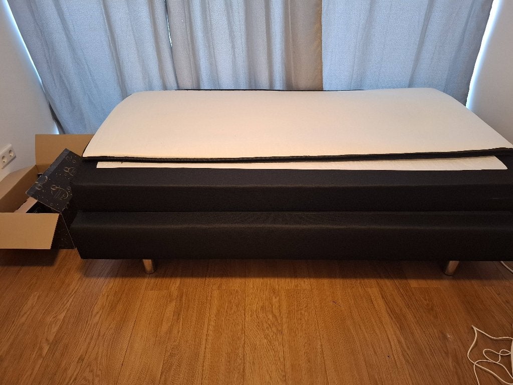 Bed met matras, Ophalen, Gebruikt, 90 cm, Eenpersoons