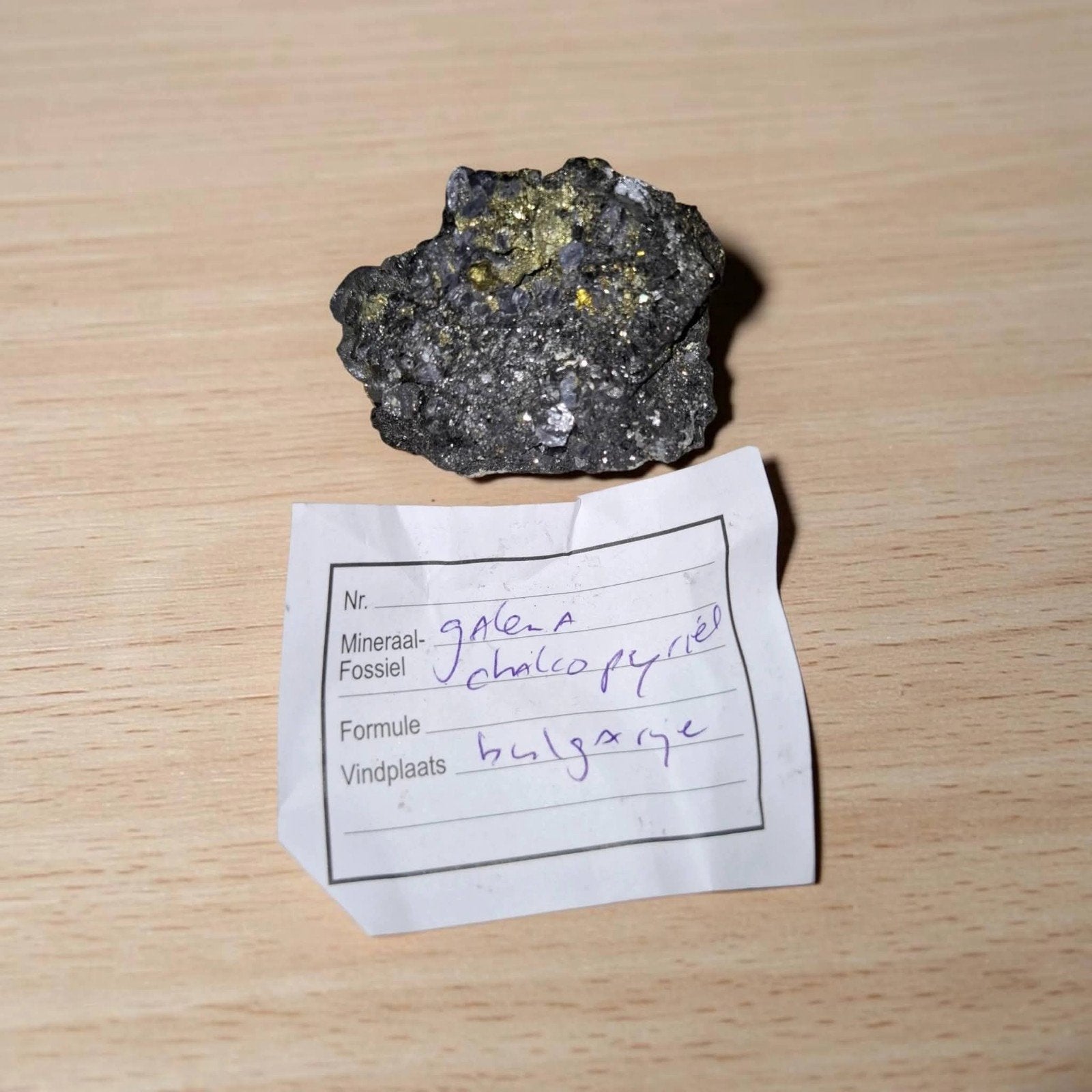 Galena Chalcopyriet, Ophalen of Verzenden, Mineraal